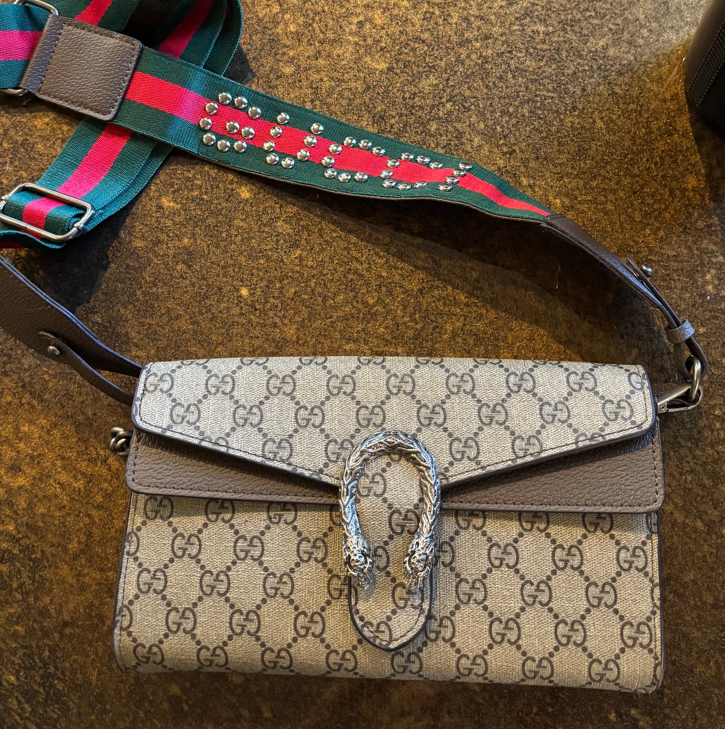 Gucci Brown Mono Regular and Crossbody