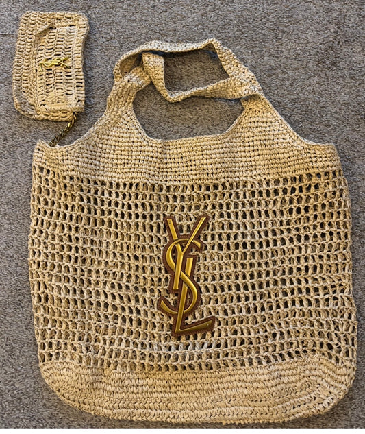 YSL Stunning Beach Bag with Small Pouch 2476