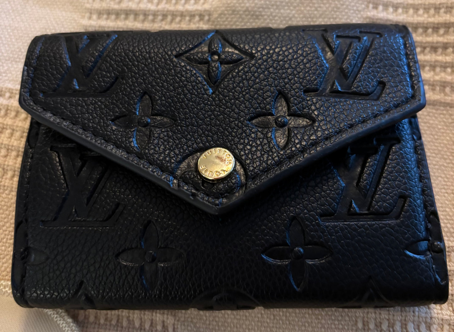 LV Black Mono Snap Wallet 2474
