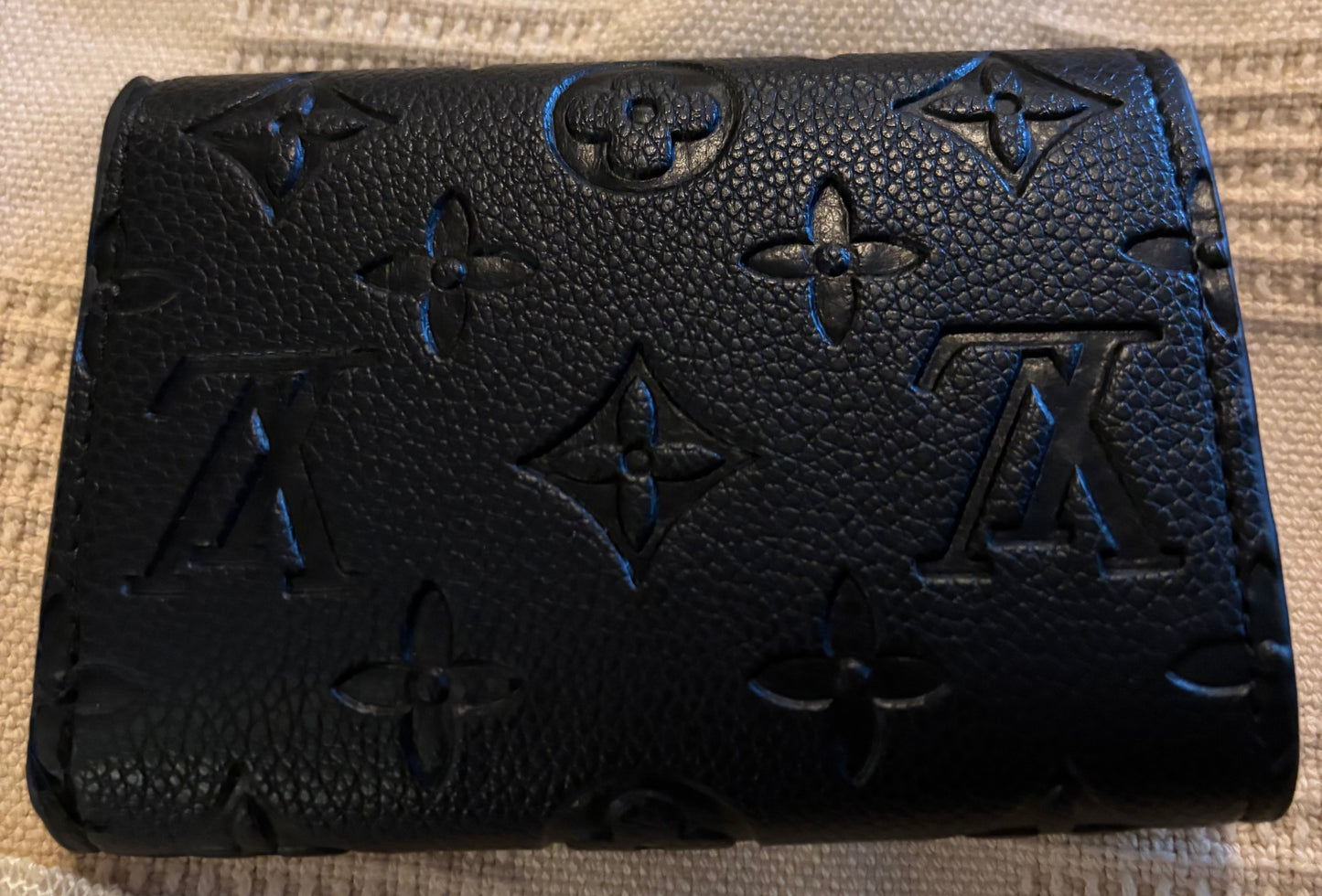 LV Black Mono Snap Wallet 2474