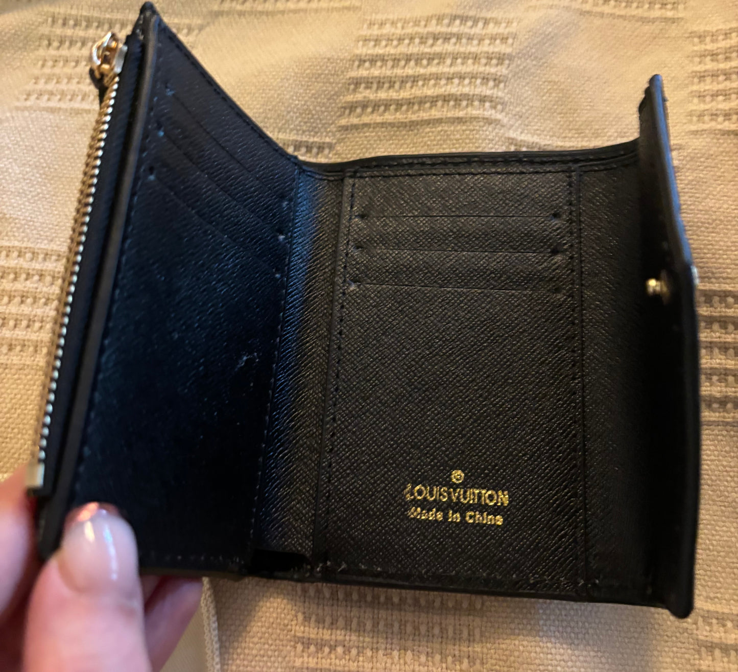 LV Black Mono Snap Wallet 2474
