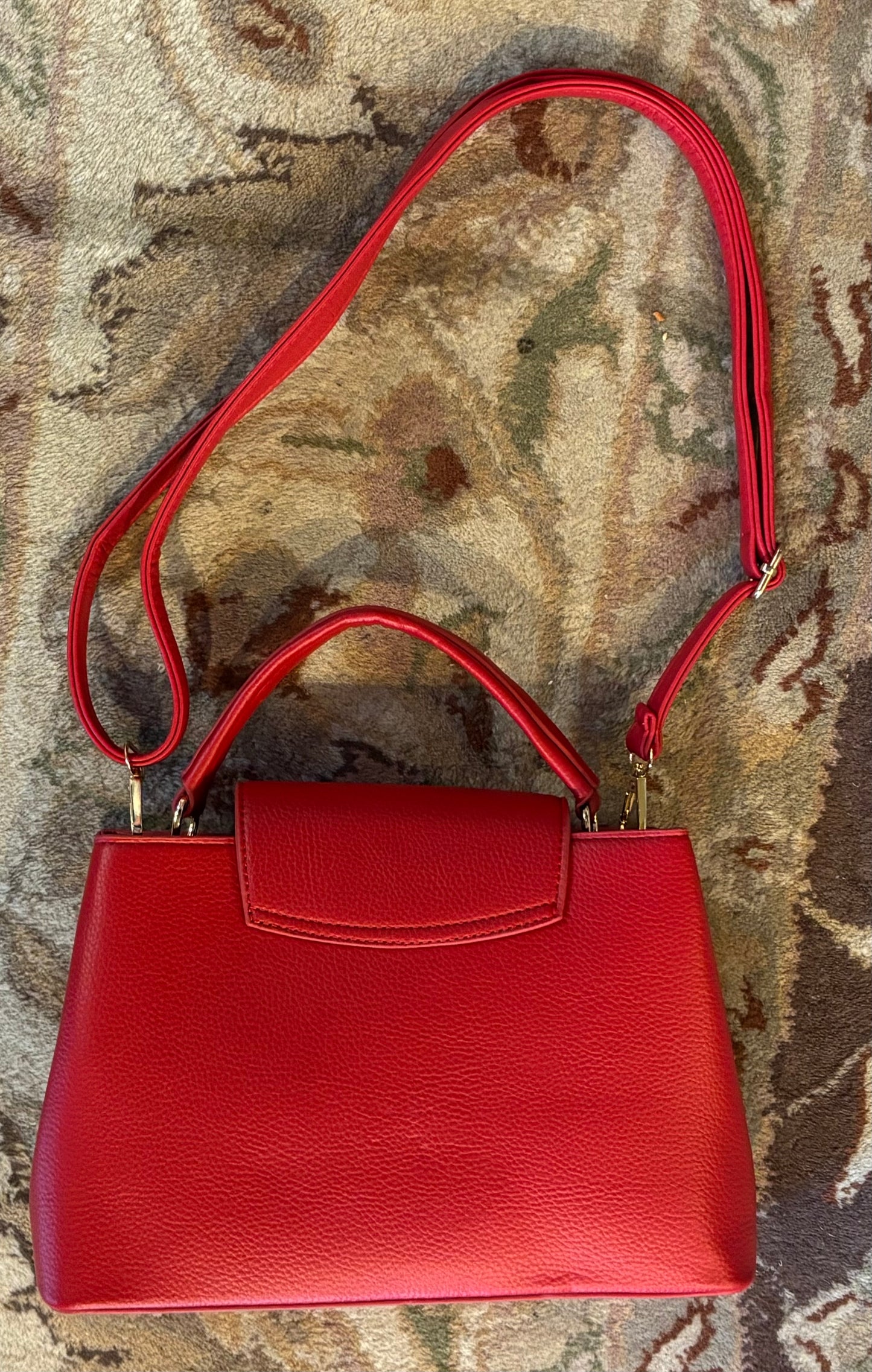 LV Red Flap Bag Regular or Crossbody