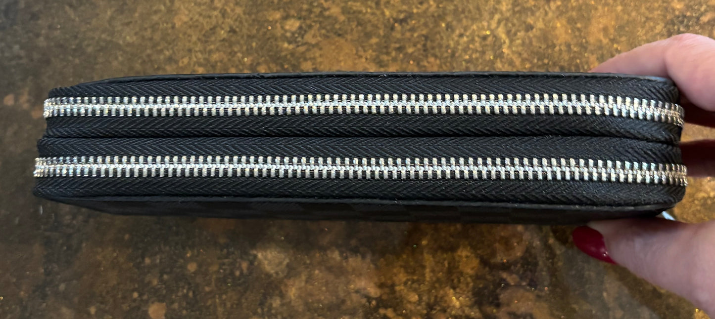 LV Large Black Damier Wallet