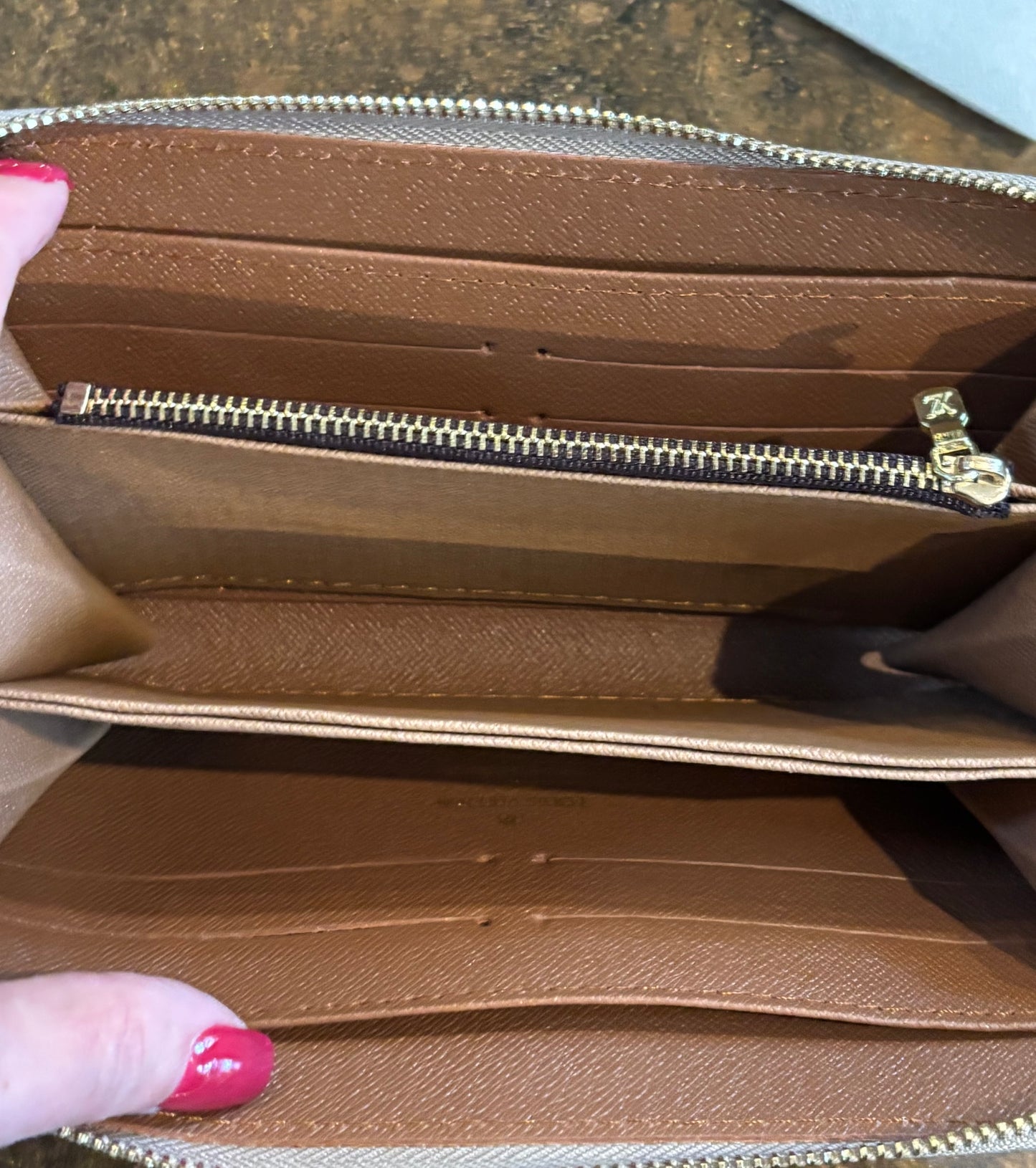 LV Large Zippered Wallet