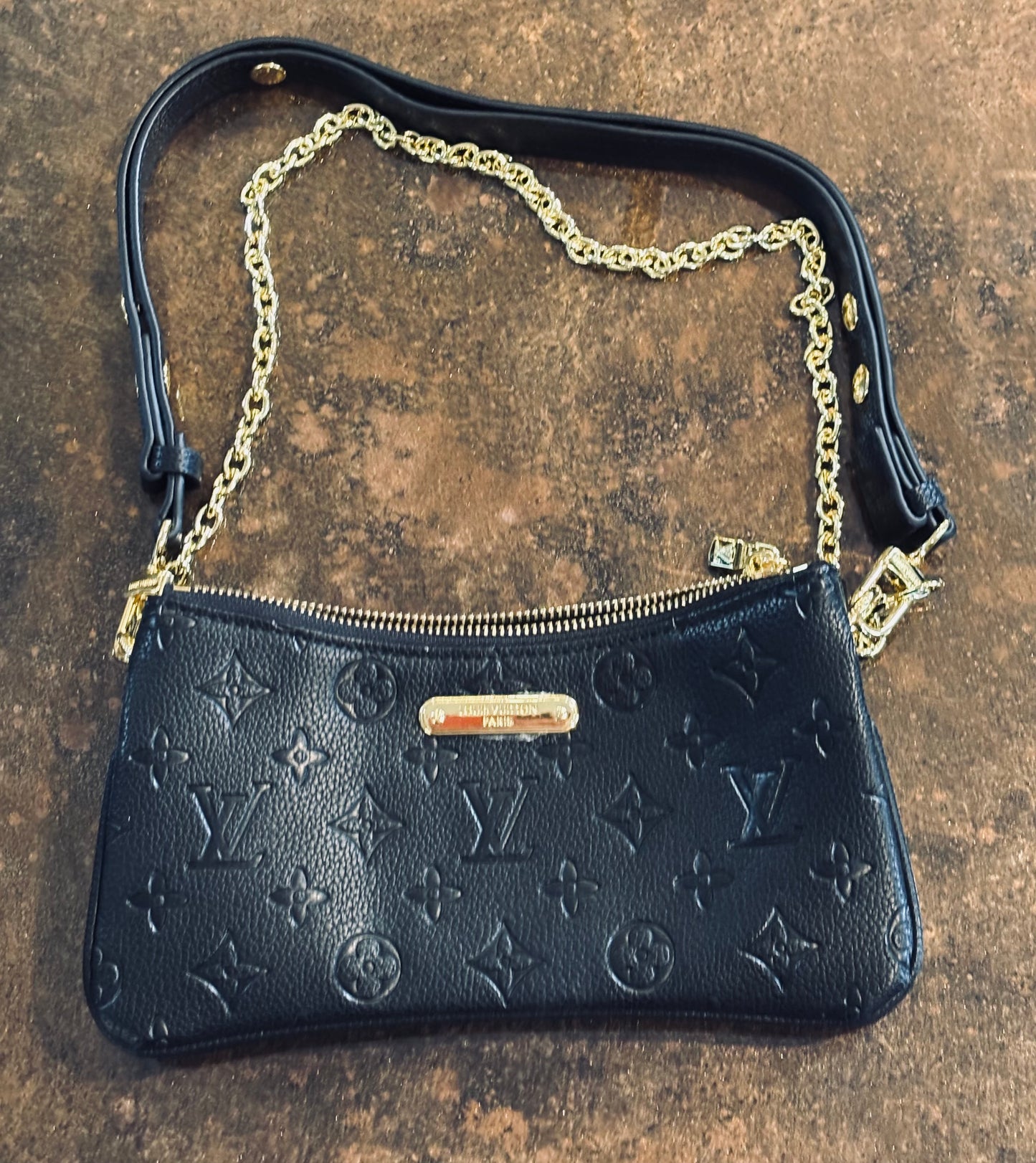 LV Black Zip Regular/Crossbody