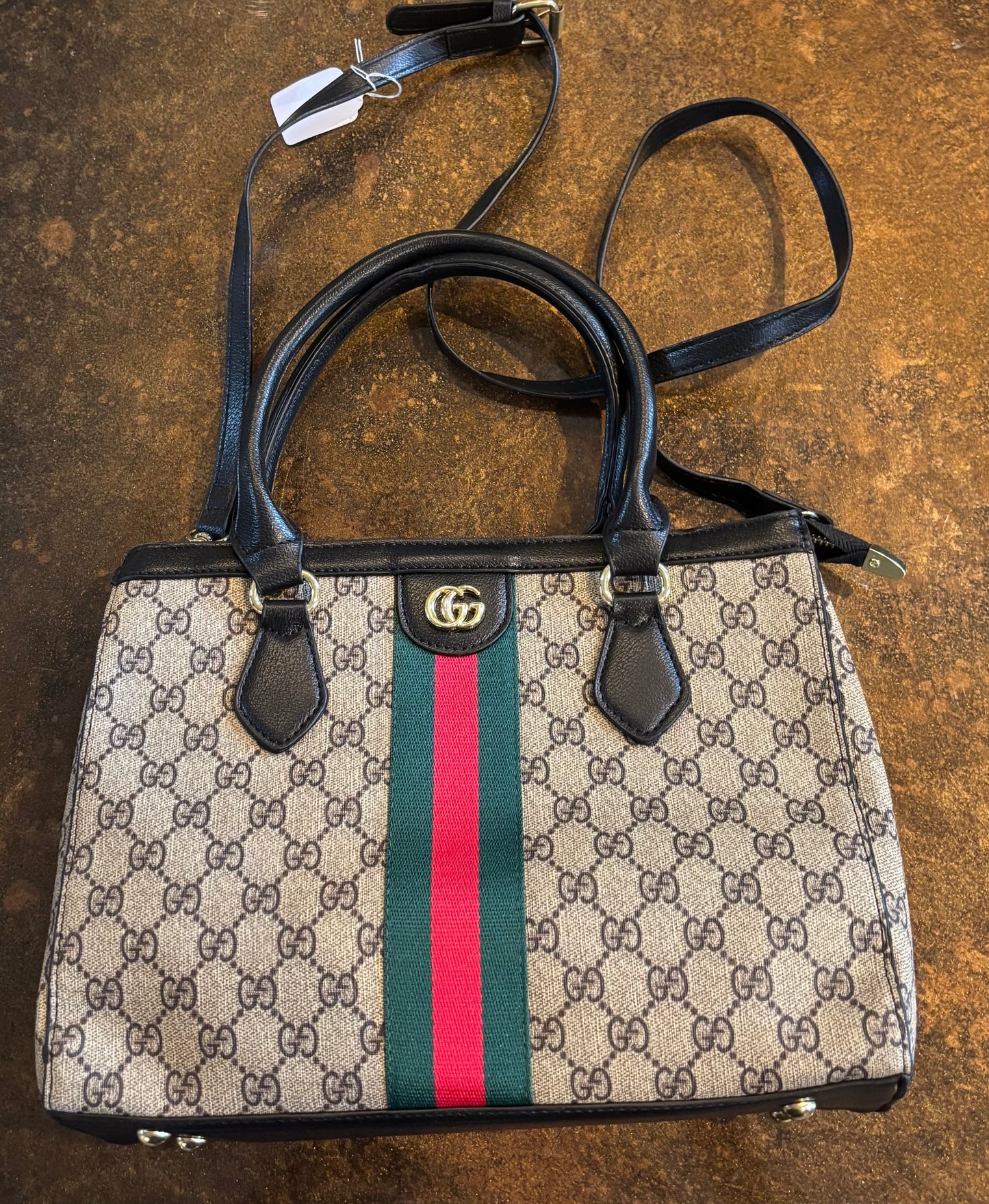 Gucci Mono Double Handle Crossbody