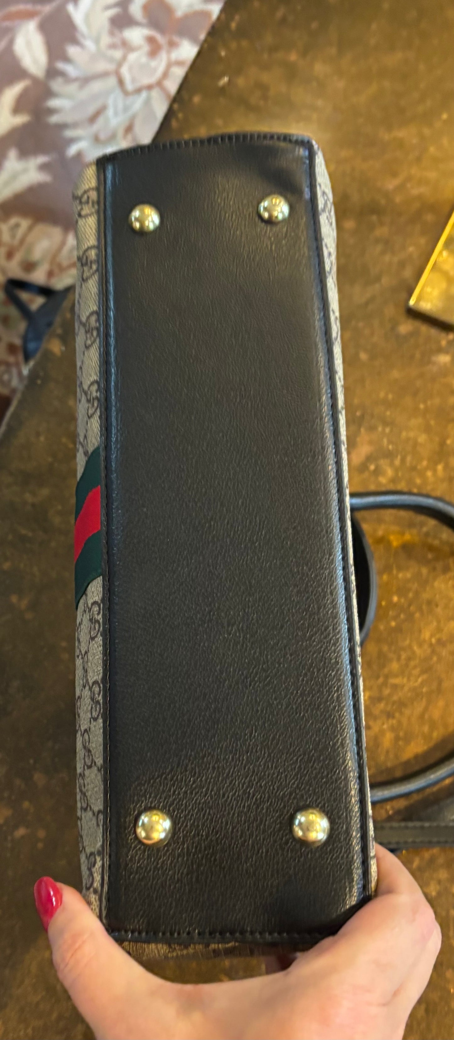 Gucci Mono Double Handle Crossbody