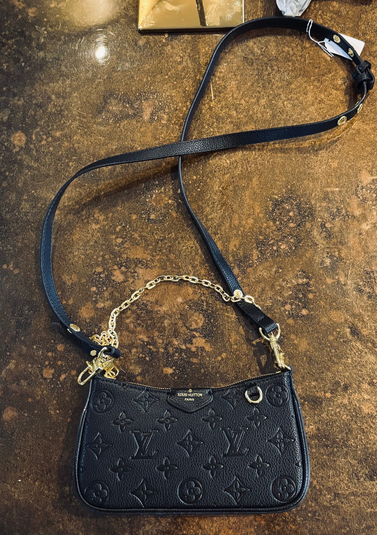 LV Black Zip Crossbody