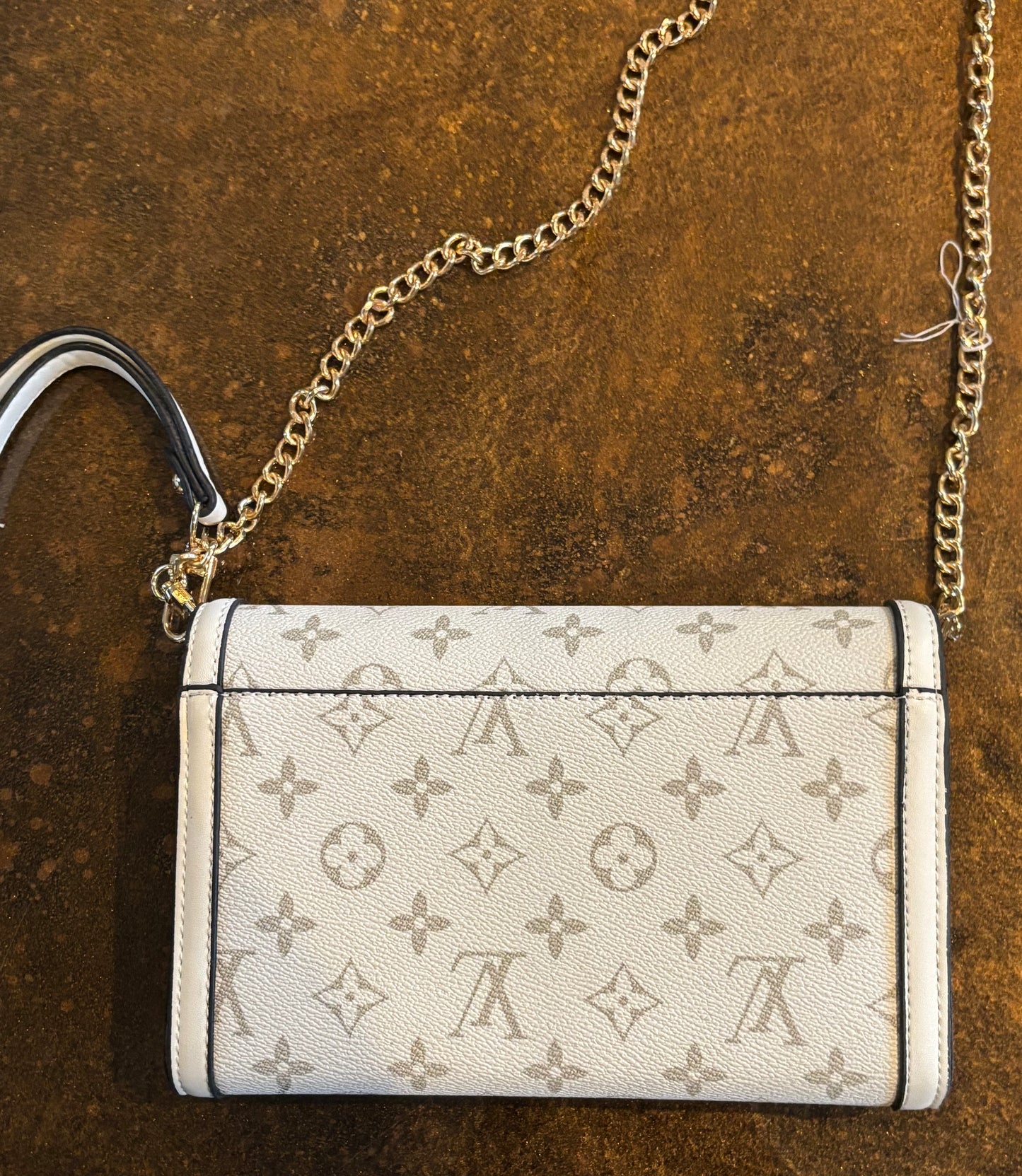 White Flap LV Crossbody or Clutch