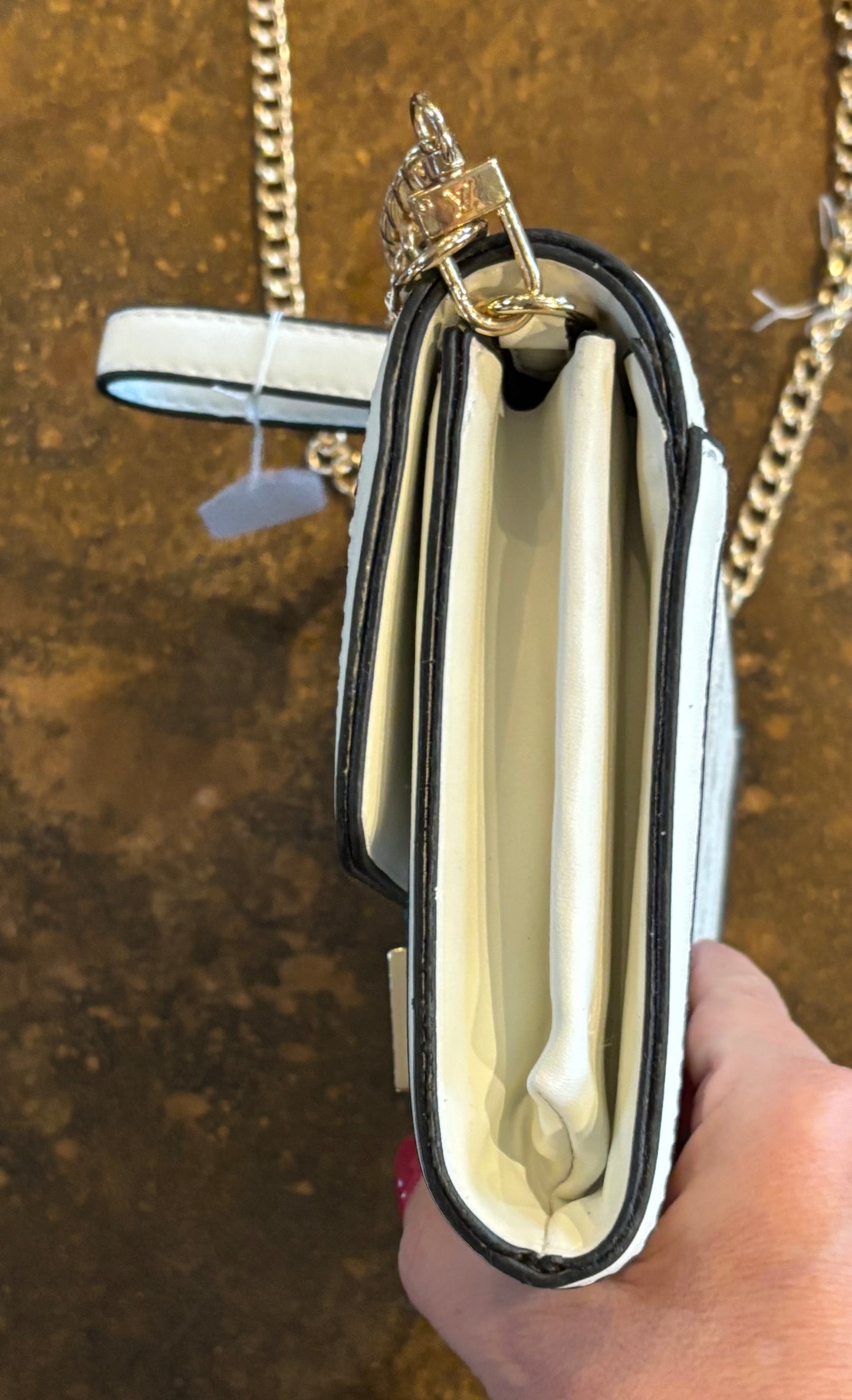 White Flap LV Crossbody or Clutch