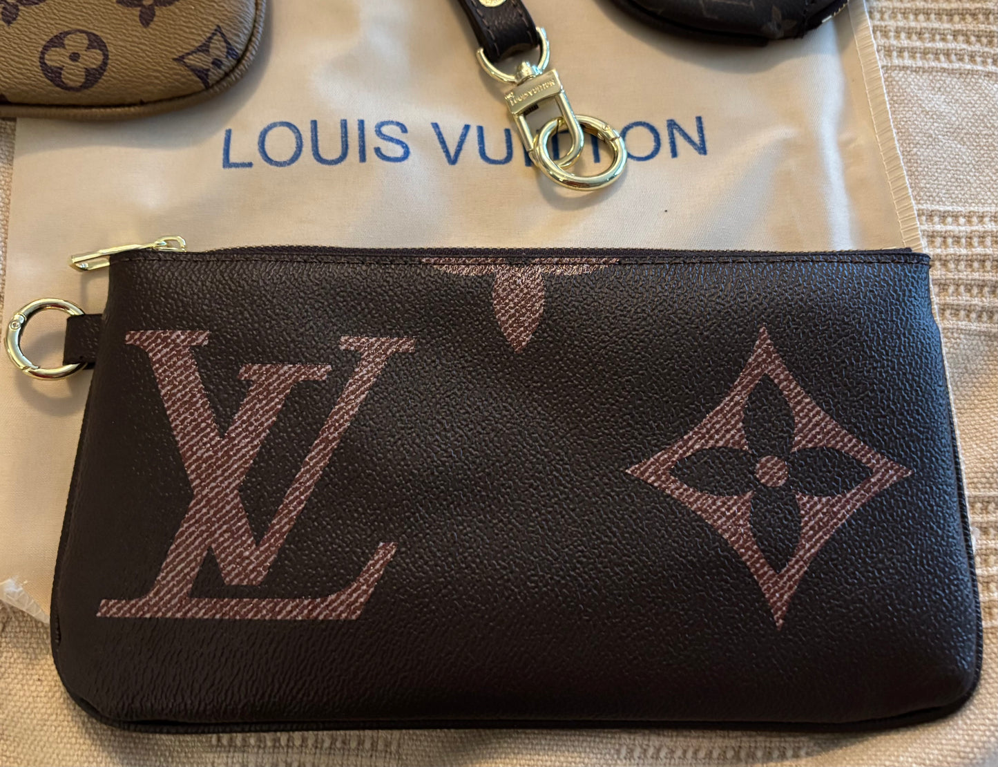 LV Zippered Pouch 3pc Set 2479