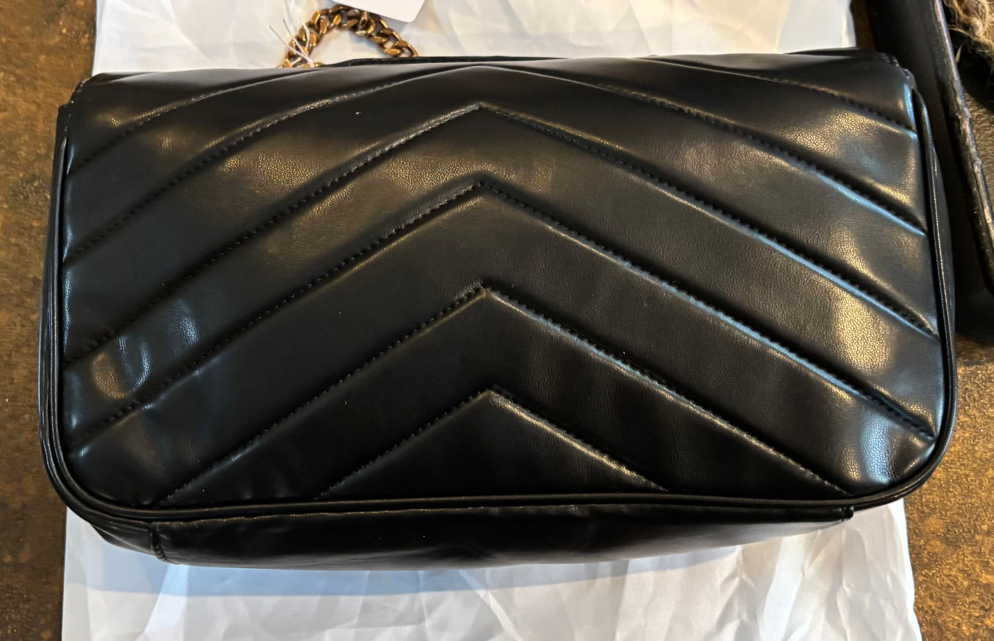 YSL Black with Gold Hardware Reg/Crossbody