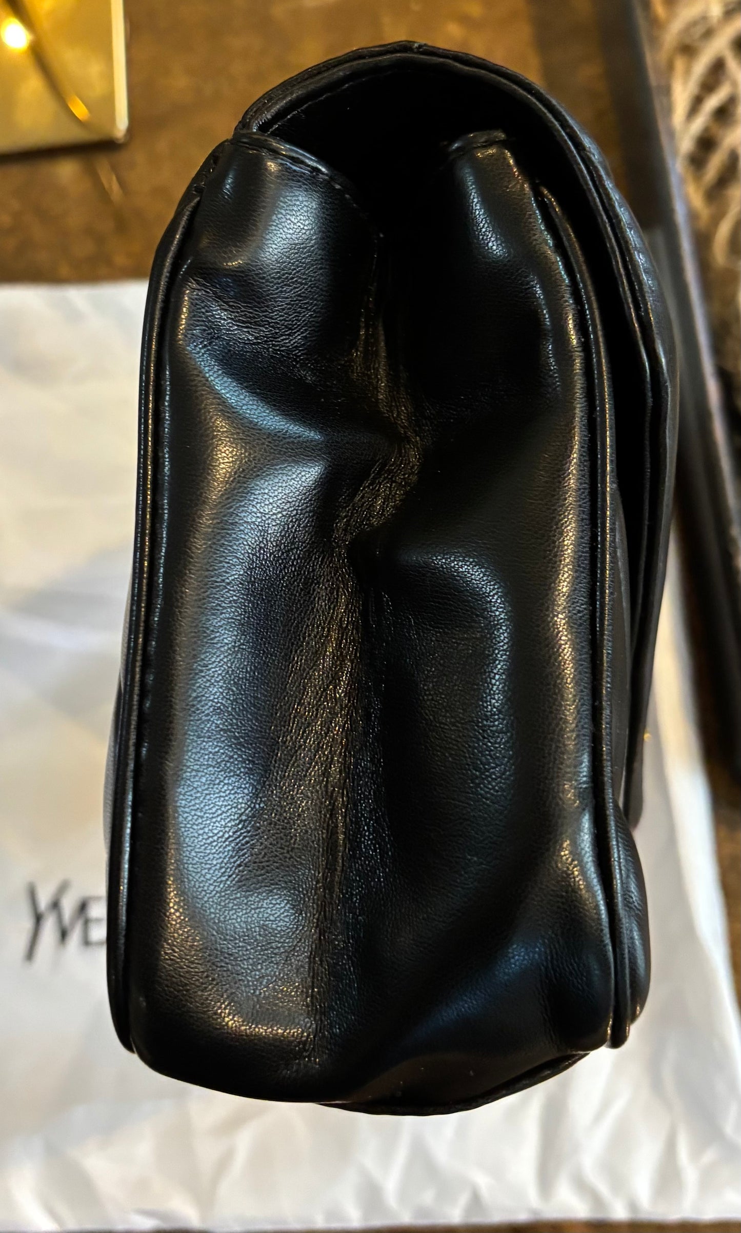 YSL Black with Gold Hardware Reg/Crossbody