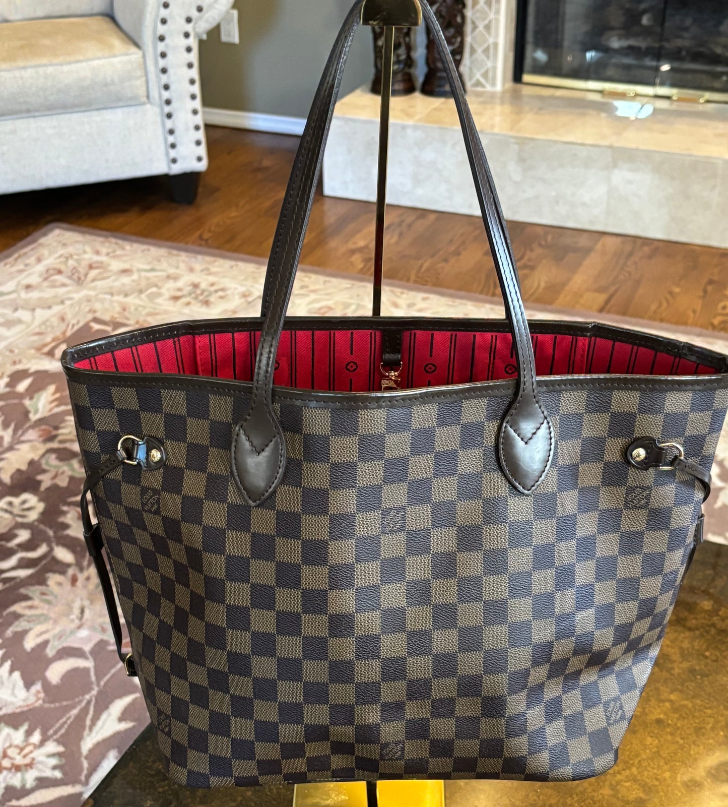 LV Damier Neverfull