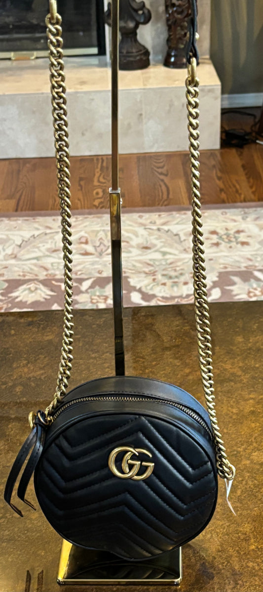 Gucci Black Round Crossbody