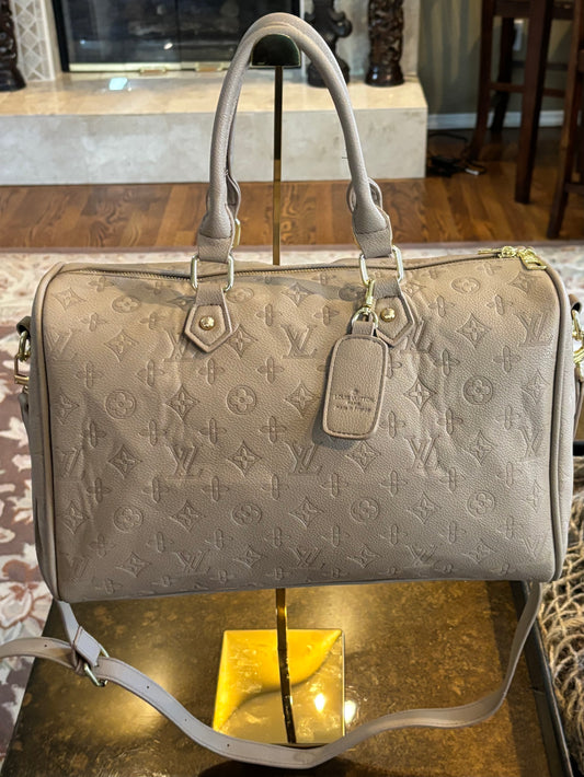 LV Tan Speedy Crossbody Large