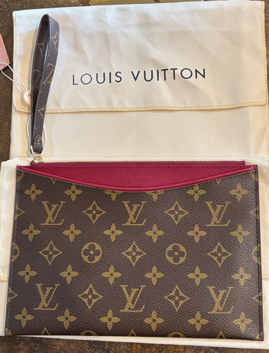 LV Zippered Clutch