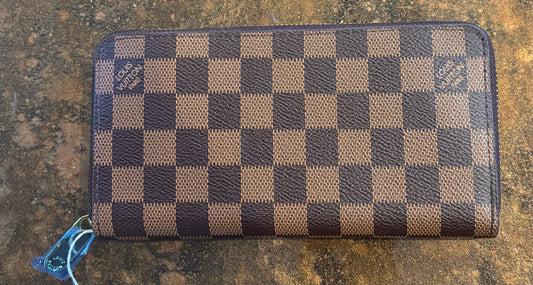 LV Large Damier Brown Wallet
