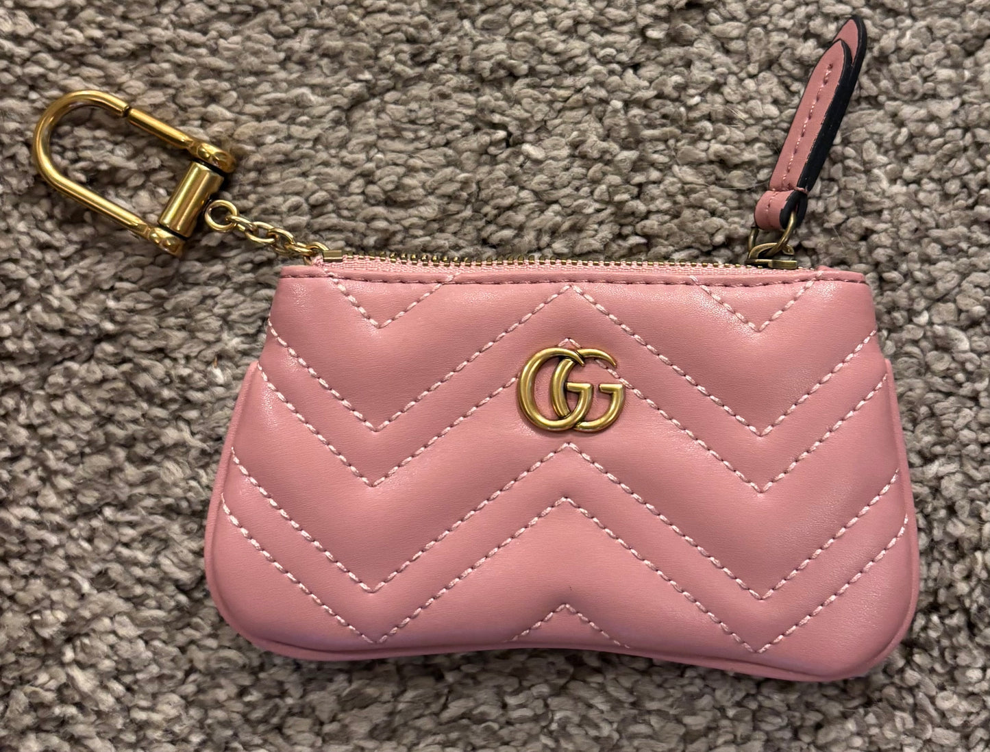 Gucci Pink Zippered Key Pouch 2535
