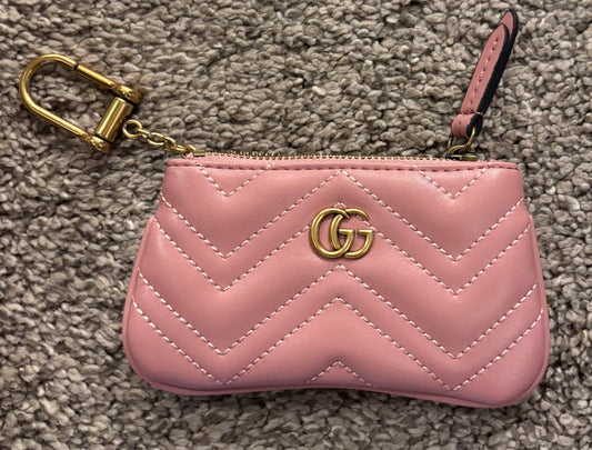 Gucci Pink Zippered Key Pouch 2535