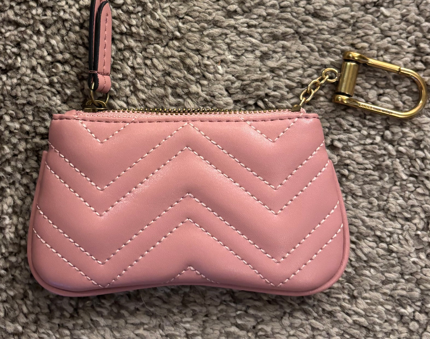 Gucci Pink Zippered Key Pouch 2535