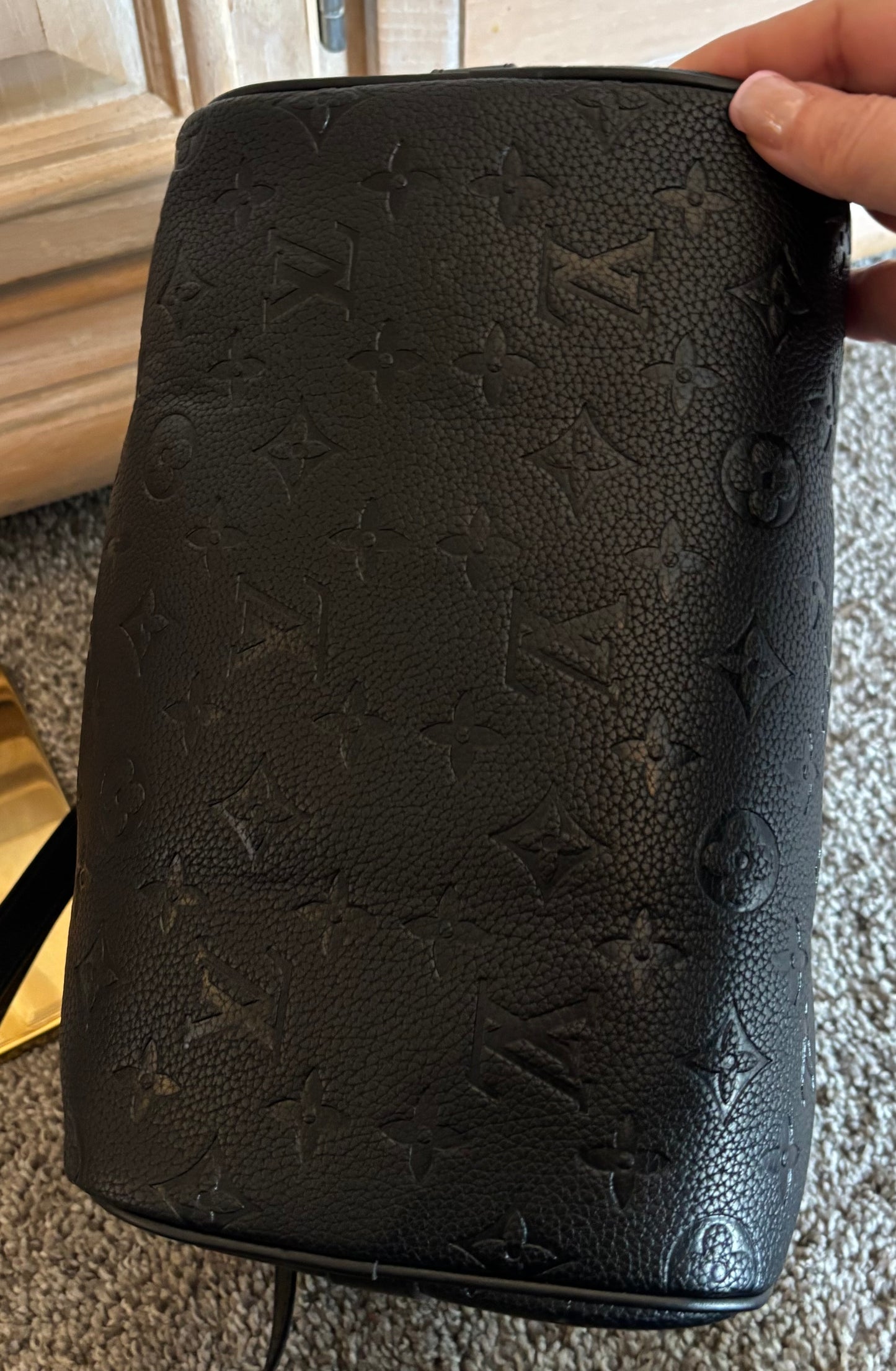 LV Small Black Speedy Double Handle/Crossbody 2589
