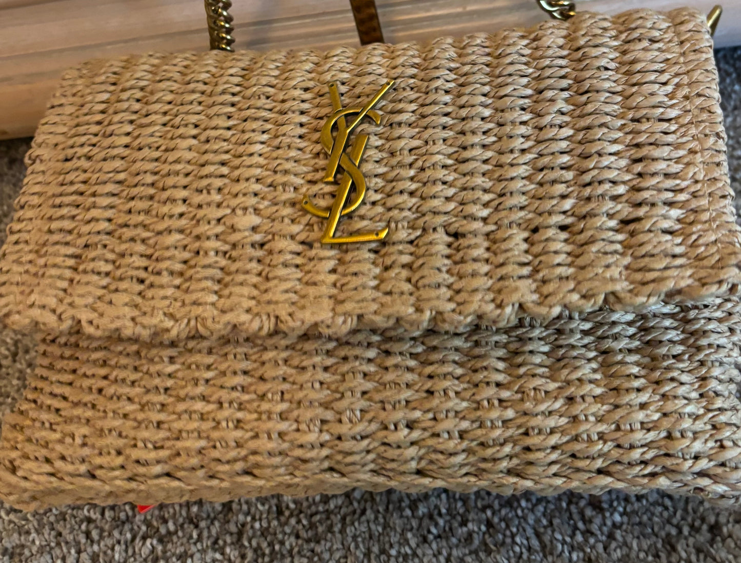 YSL Rattan Clutch/Crossbody 2597