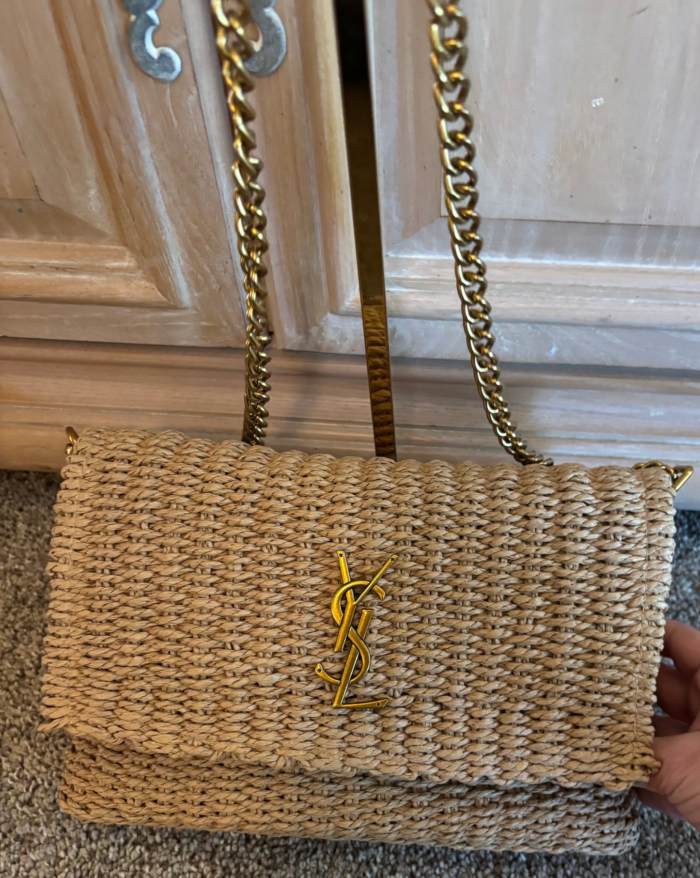 YSL Rattan Clutch/Crossbody 2597
