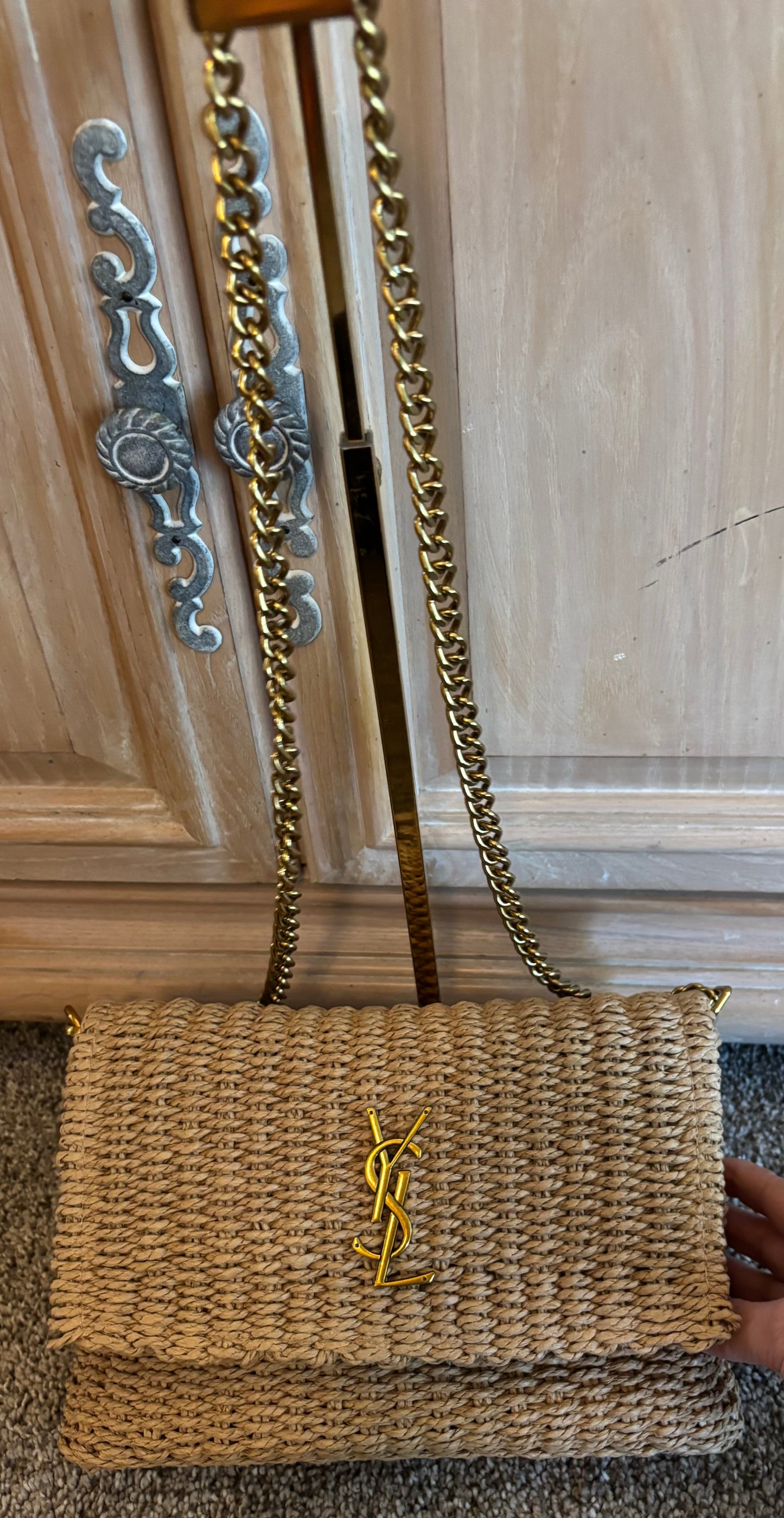 YSL Rattan Clutch/Crossbody 2597