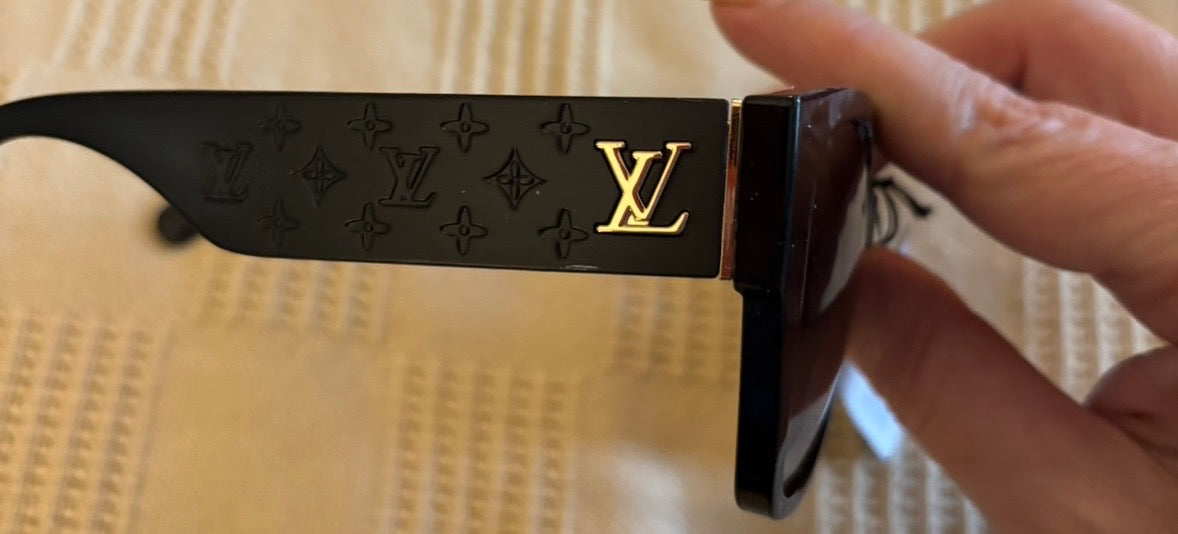 LV Black Sunglasses Gold Detail 2599