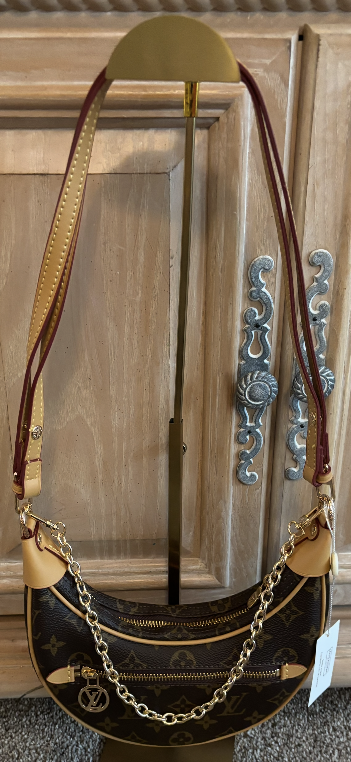 LV Brown Mono Crescent Bag Shoulder/Crossbody 2604