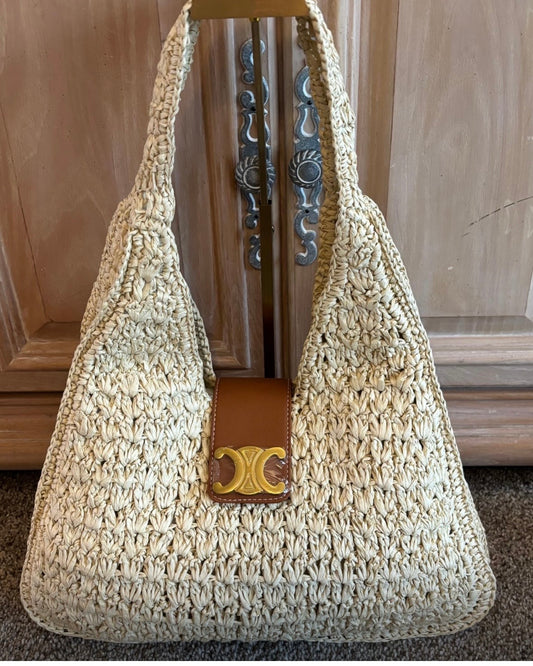 Celine Rattan Shoulder Bag 2605