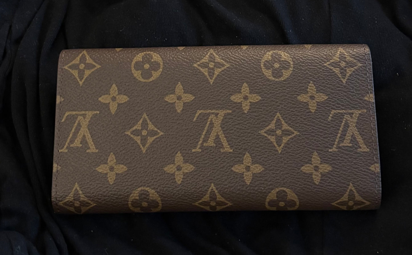 LV Brown Mono Large Wallet 2610