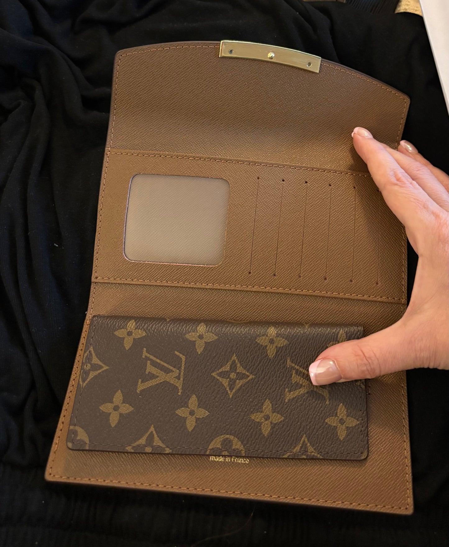 LV Brown Mono Large Wallet 2610