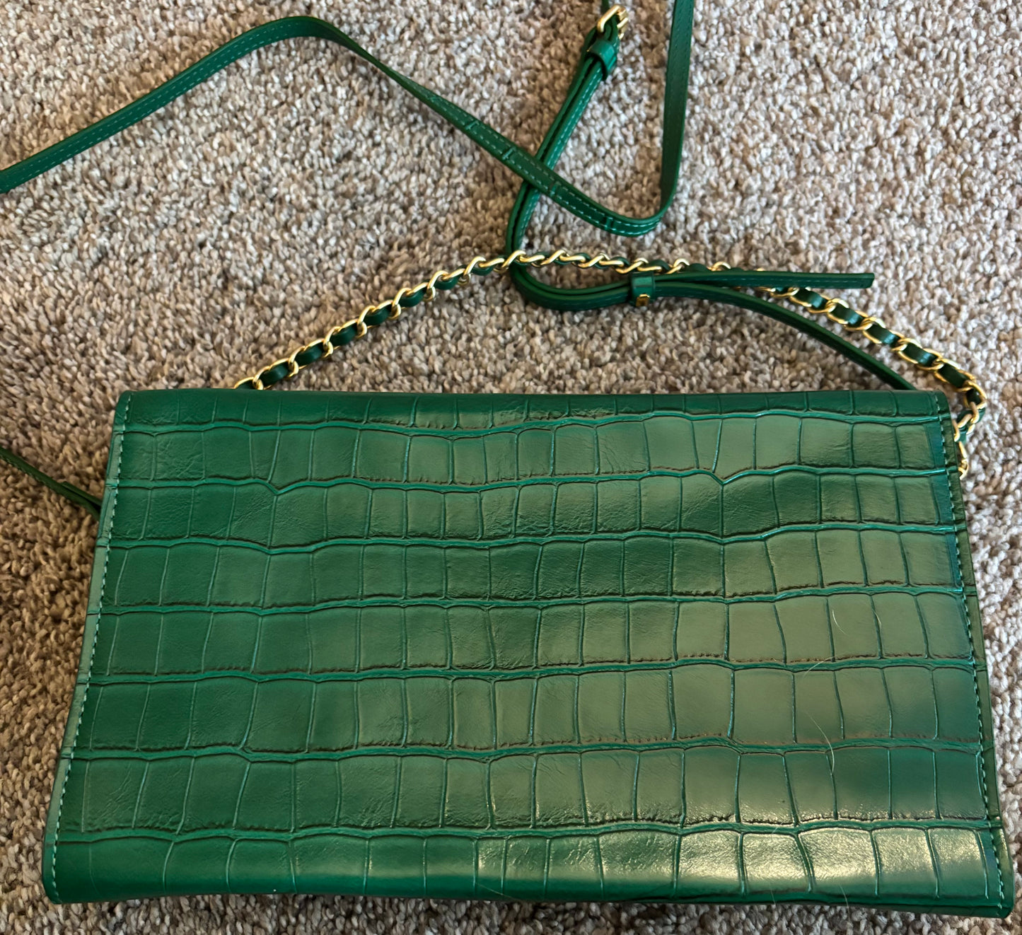 Chanel Green Clutch, Crossbody, Shoulder Bag 2612