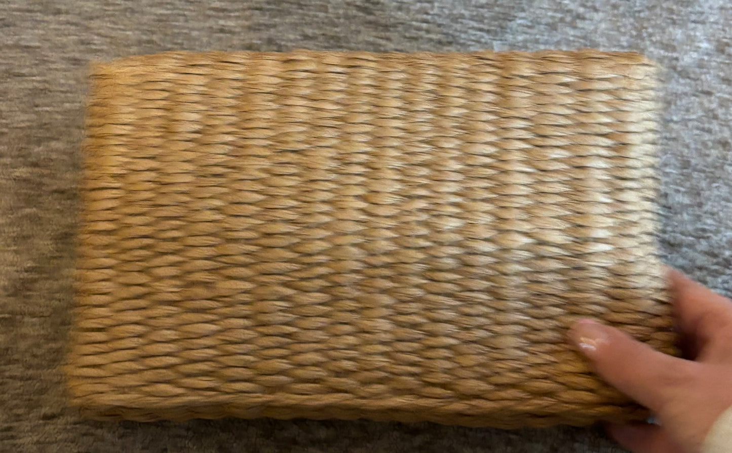 YSL Rattan Crossbody Purse 2617