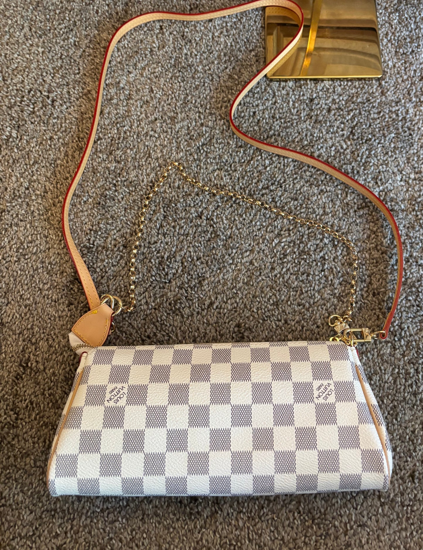 LV Damier Azur Eva Clutch/Shoulder/Crossbody 2618