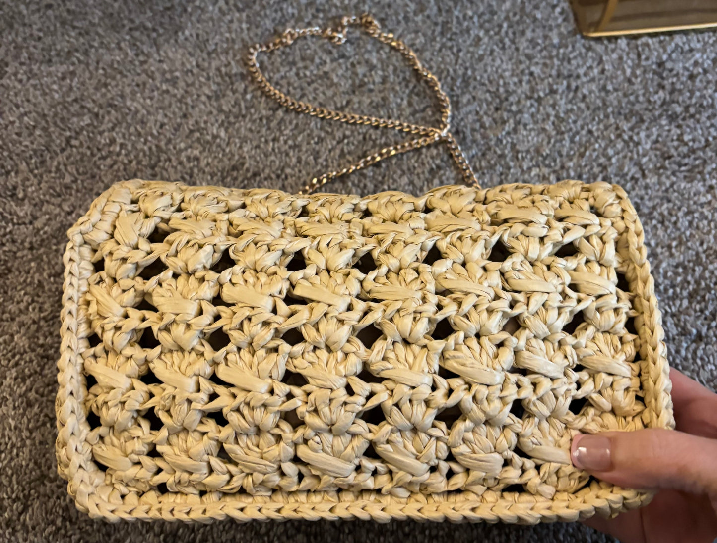 Celine Rattan Clutch/Shoulder Bag 2625