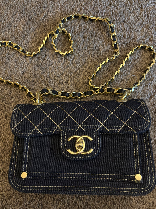 Chanel Dark Denim Crossbody 2628