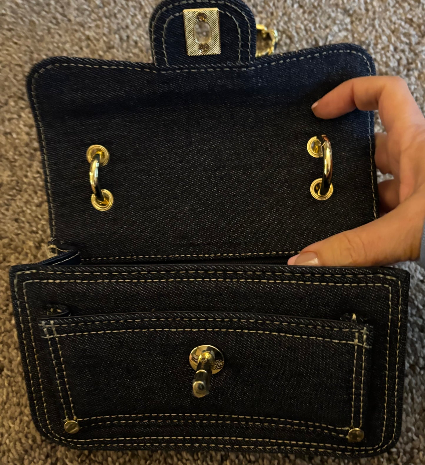 Chanel Dark Denim Crossbody 2628