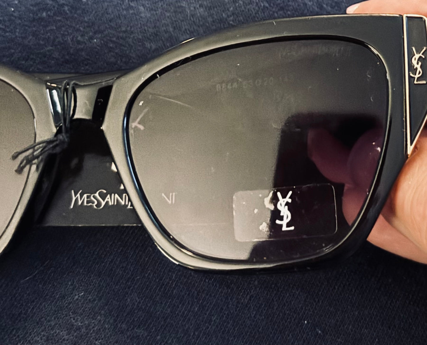 YSL Black Sunglasses Gold Trim 2631