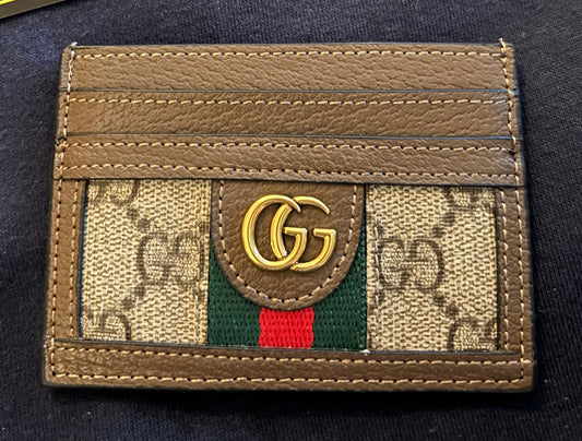 Gucci Brown Mono Cardholder 2635