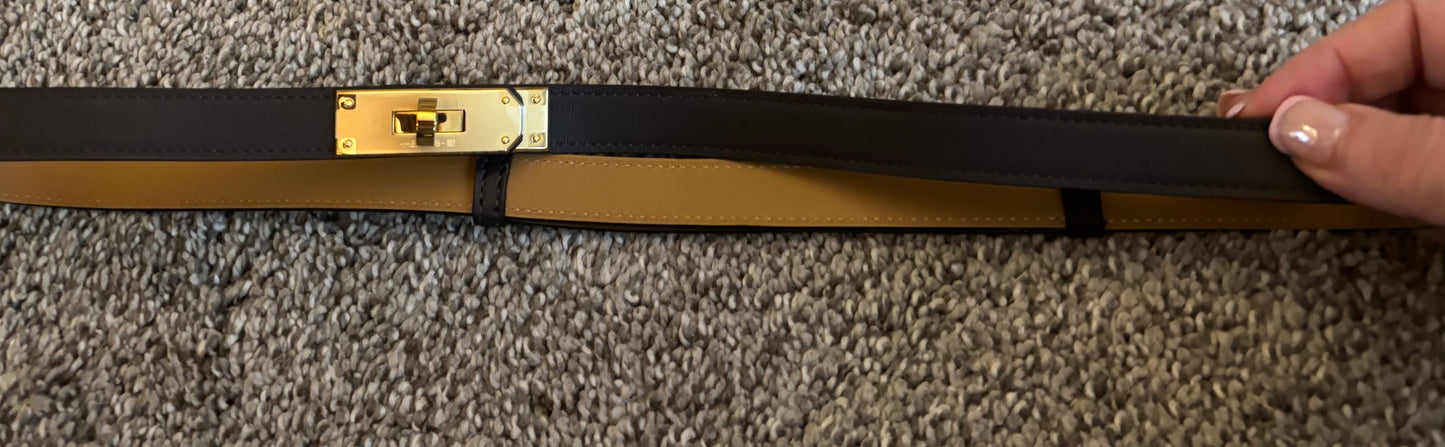 Hermes Dark Brown Leather Belt 27"-29" 1:1 2657