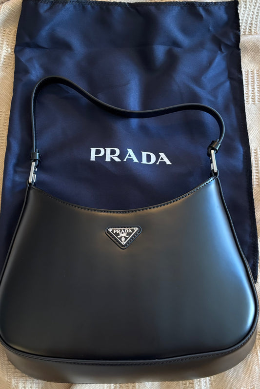 Prada Black Leather Shoulder bag