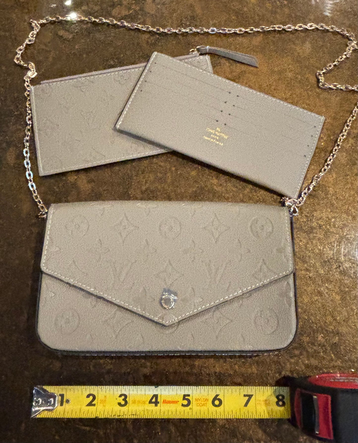 LV Tan 3pc set Crossbody