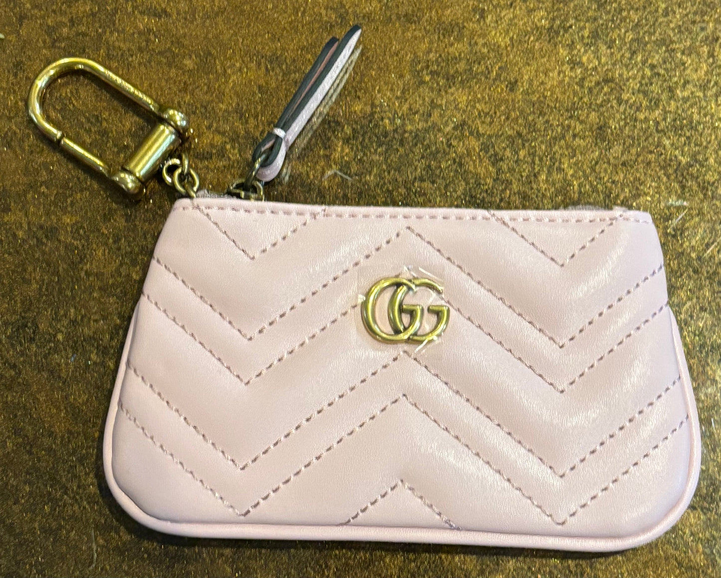 Gucci pale Pink Zippered Key Pouch