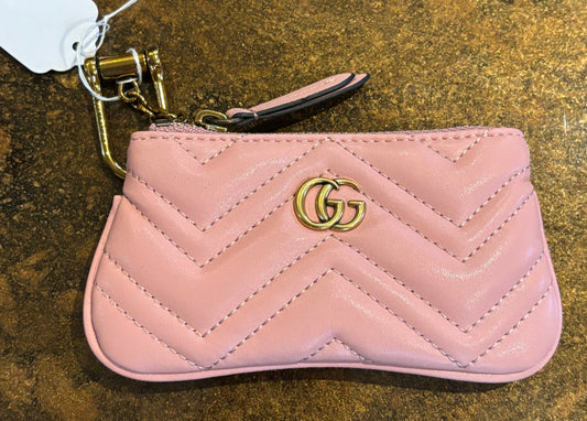 Gucci GG Pink Zipper Key Pouch