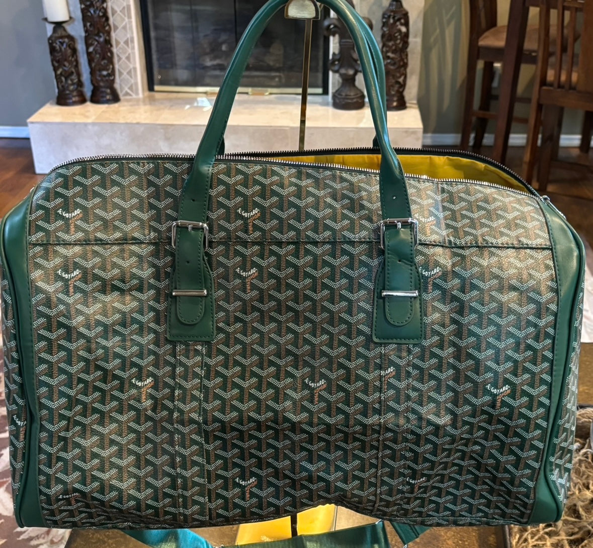 Goyard Green Duffle bag
