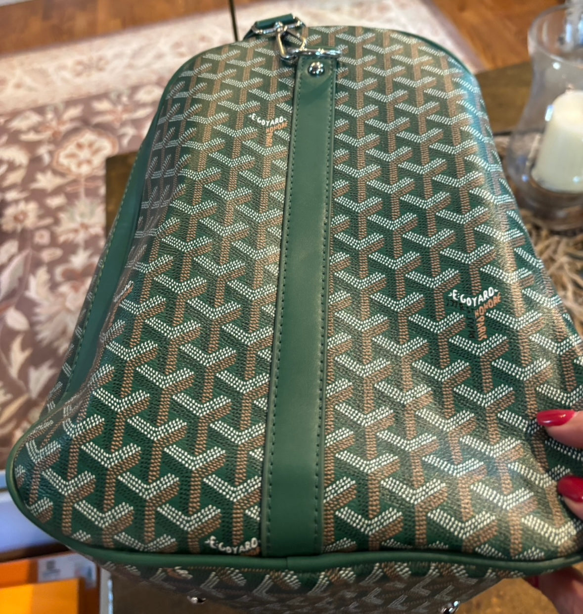 Goyard Green Duffle bag
