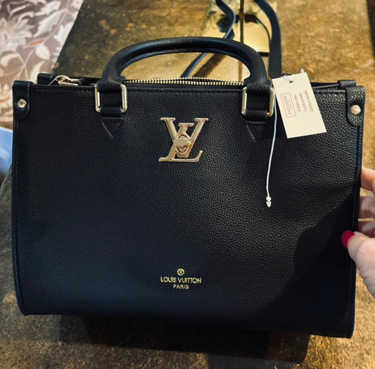 LV Black Double Handle/Shoulder Bag